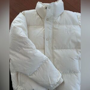 Unisex Madhappy Cozy Puffer Jacket in Matte Pristine/Cream white LIKE NEW